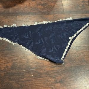 Belly Dancing Skirt Navy Print